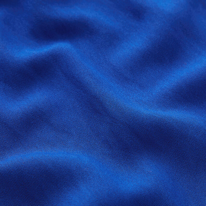 Plain-coloured plain weave viscose blend – royal blue,  image number 2
