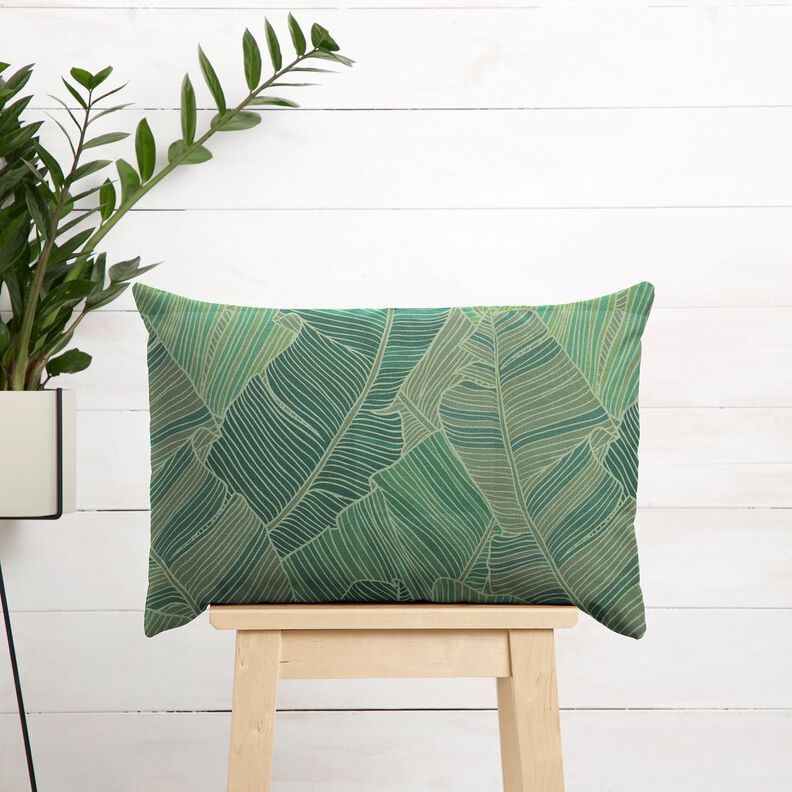Outdoor Fabric Canvas leaf lines – green,  image number 8
