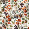 Cotton Poplin clay forest animals Digital Print – ivory,  thumbnail number 2