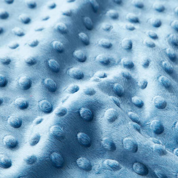 Cosy Fleece Embossed Dots – light blue,  image number 2