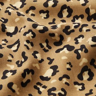 Double Gauze/Muslin Leopard print – light brown, 