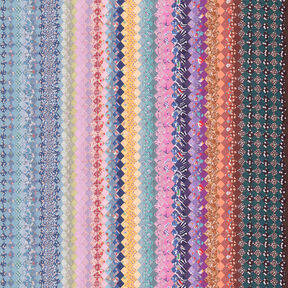 GOTS Cotton Batiste pattern blend colour gradient | TCC x LOOKS by Wolfgang Joop – pink/yellow, 