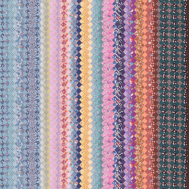 GOTS Cotton Batiste pattern blend colour gradient | TCC x LOOKS by Wolfgang Joop – pink/yellow,  image number 1