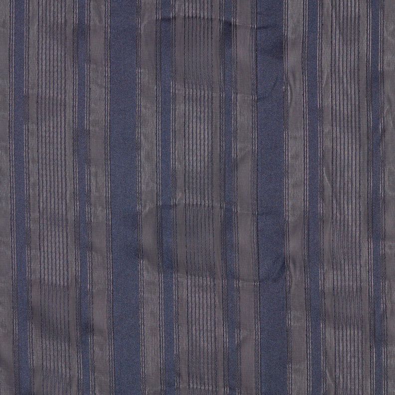Chiffon Satin stripes with Glitter – navy blue,  image number 1