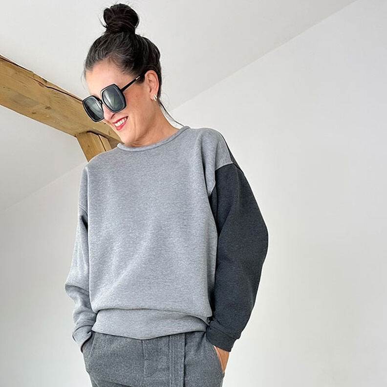 FRAU ZORA Oversized Jumper with Deep Waistband | Studio Schnittreif | XS-XXL,  image number 3