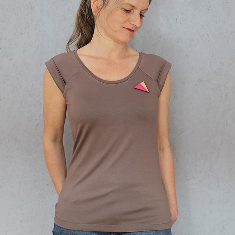 FRAU JOSY - tank top with raglan seams and lapels on the shoulders, Studio Schnittreif | XS - XL,  image number 3