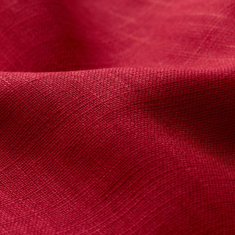 Linen fabric Ramie mix medium – carmine,  image number 2