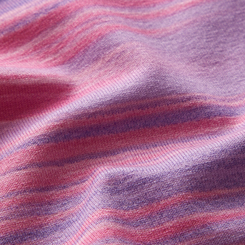 Viscose Jersey Colour gradient vertical stripes – aubergine/mauve,  image number 4