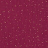 Scattered Gold Polka Dots Cotton Muslin – burgundy/gold,  thumbnail number 1
