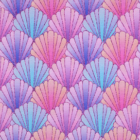 French Terry Shells Digital Print | by Poppy – lavender/blue lilac, 