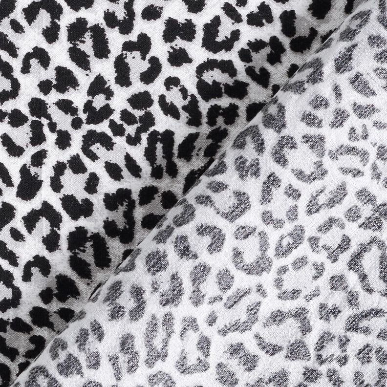 Leopard print viscose blend – grey,  image number 4