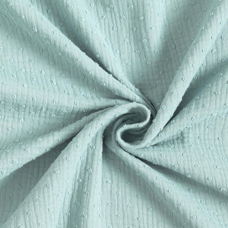 Double Gauze/Muslin dobby – mint,  image number 3