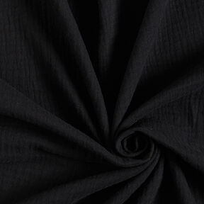 Double Gauze/Muslin – black, 