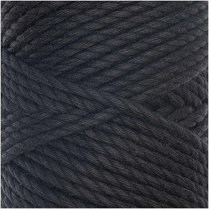 Creative Cotton Cord Skinny Macrame Cord [3mm] | Rico Design – black,  image number 2