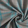 Viscose mix Prince of Wales check – turquoise/black,  thumbnail number 3