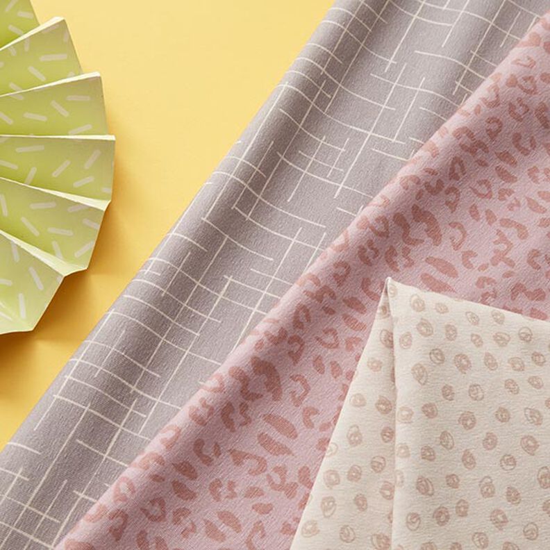Broken Check Cotton Jersey – light grey, image number 6