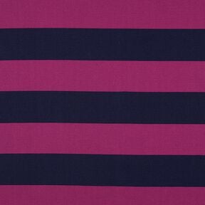 Decor Fabric Canvas cheerful stripes – purple/midnight blue, 