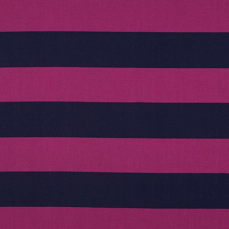 Decor Fabric Canvas cheerful stripes – purple/midnight blue,  image number 1