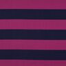Decor Fabric Canvas cheerful stripes – purple/midnight blue,  thumbnail number 1