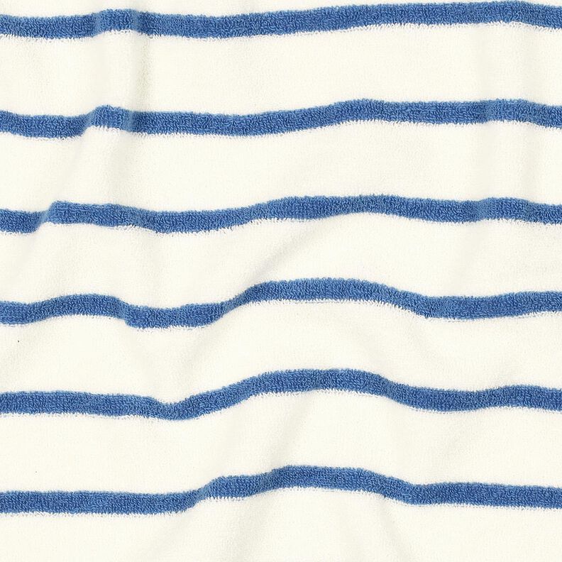 terry cloth jersey Stripes – ivory/brilliant blue,  image number 2