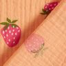 Double Gauze/Muslin Strawberries – apricot,  thumbnail number 4