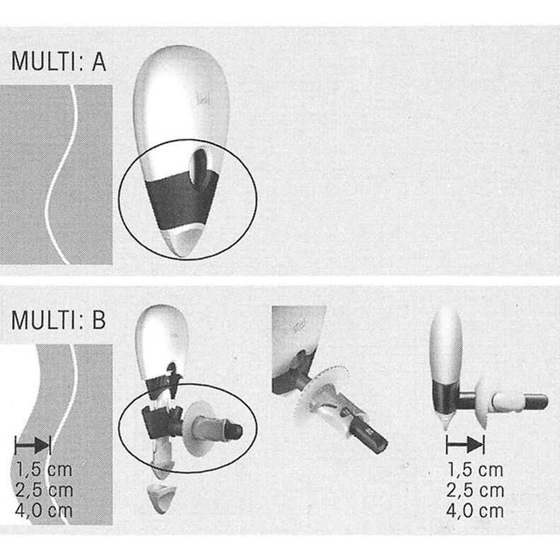 Multi Ergonomics Parallel Tracing Wheel | Prym,  image number 4