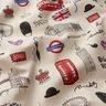 Decor Fabric Half Panama London – natural/red,  thumbnail number 2