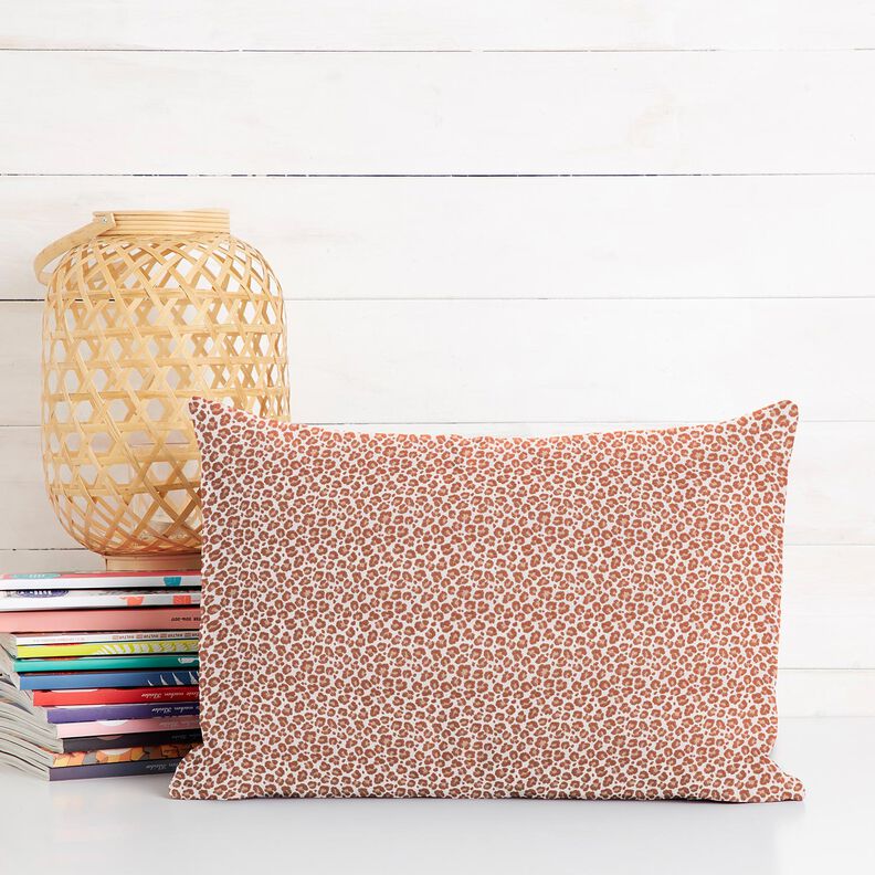 Cotton Cretonne small leopard print – ivory/copper,  image number 6