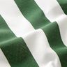 Decor Fabric Canvas Stripes – green/white,  thumbnail number 2
