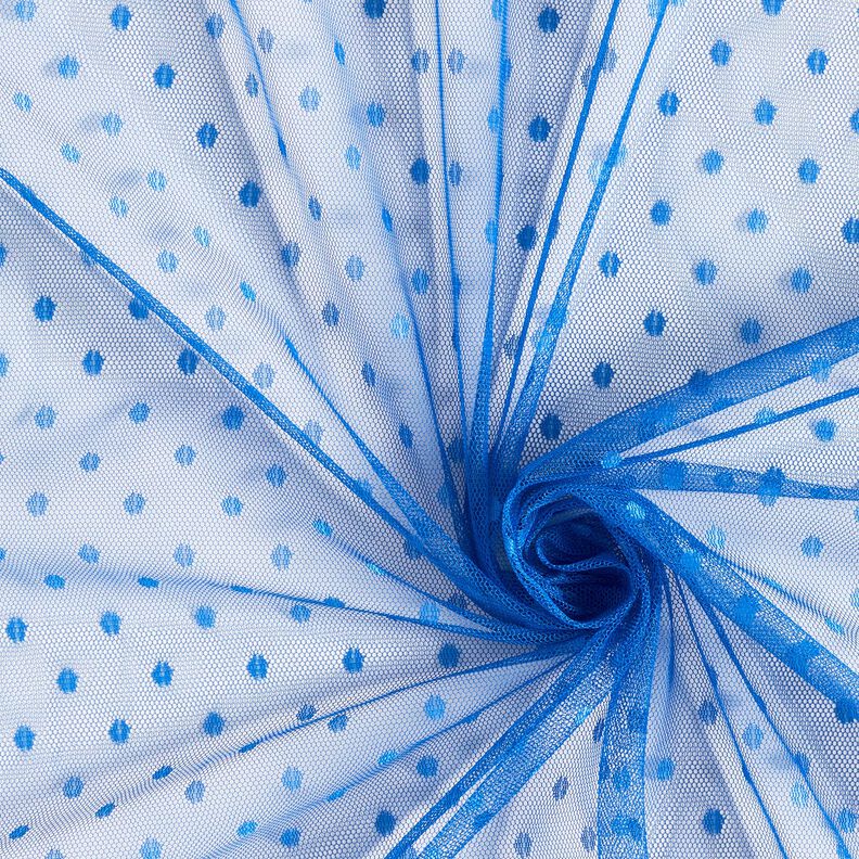 Dots soft mesh – royal blue,  image number 4