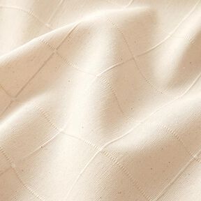 Decorative fabric, chequered grid, recycled – natural, 
