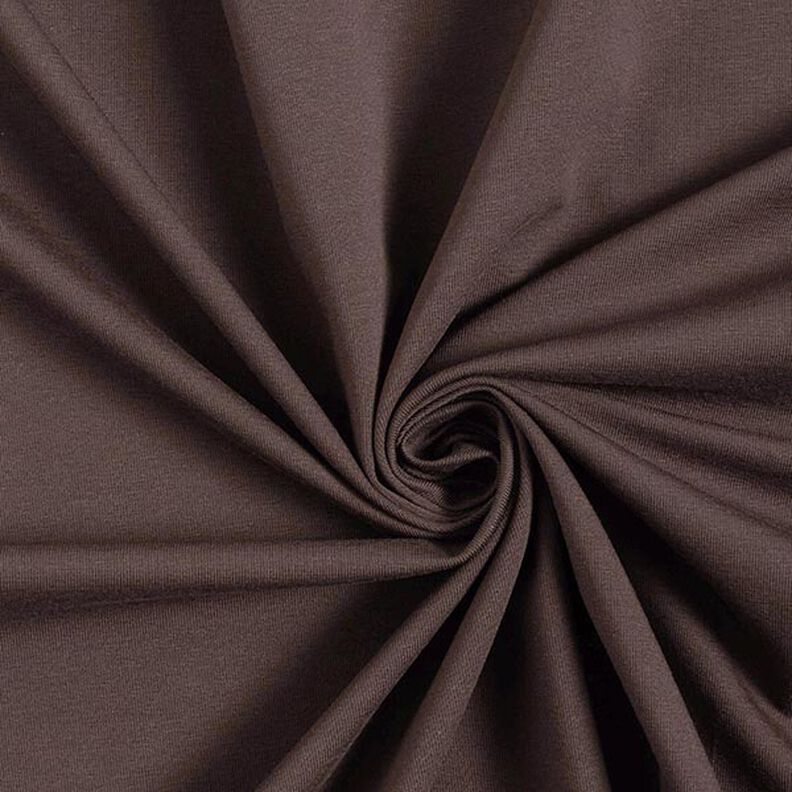 Medium Cotton Jersey Plain – black brown,  image number 1