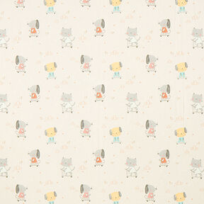 Decor Fabric Half Panama Dog and Cat – natural, 