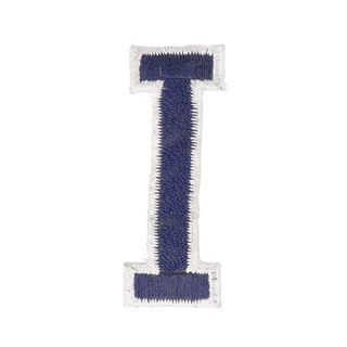 Letter I appliqué [ Height: 4,6 cm ] – navy blue, 