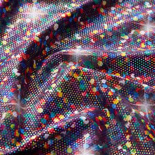 Foil jersey, glittery confetti – lilac, 