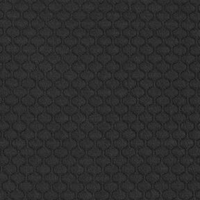 Quilted jersey waves – black, 