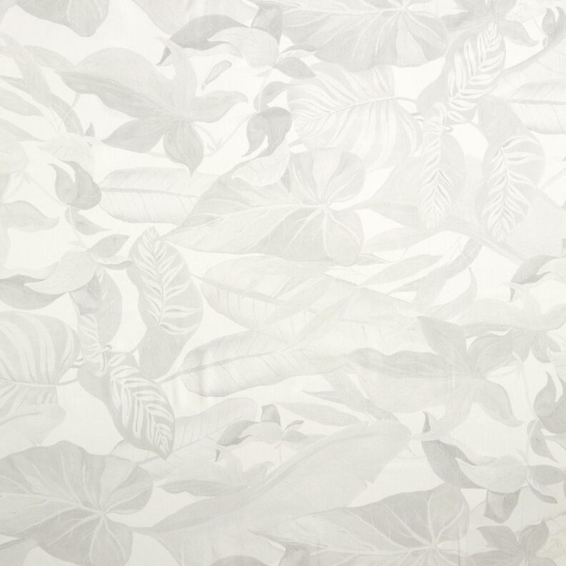 Outdoor Curtain Fabric Leaves 315 cm  – silver grey,  image number 1