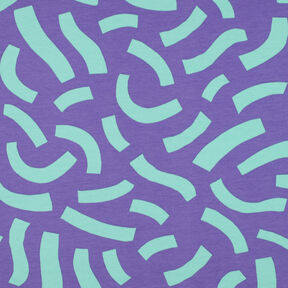 French terry Playful | Nerida Hansen – lilac/light turquoise, 