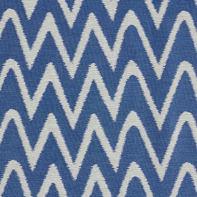 Outdoor Fabric Jacquard Ikat Print – blue,  image number 1