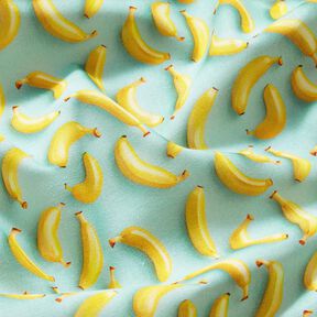 Cotton Poplin Bananas – eucalyptus/sunglow, 