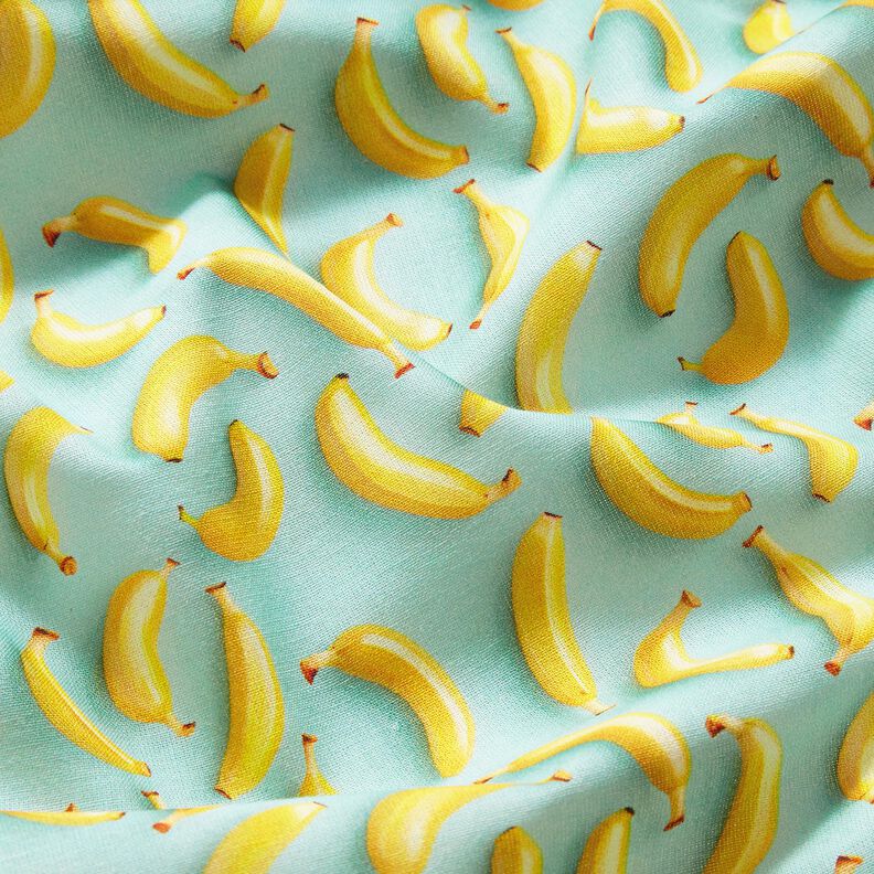 Cotton Poplin Bananas – eucalyptus/sunglow, image number 2