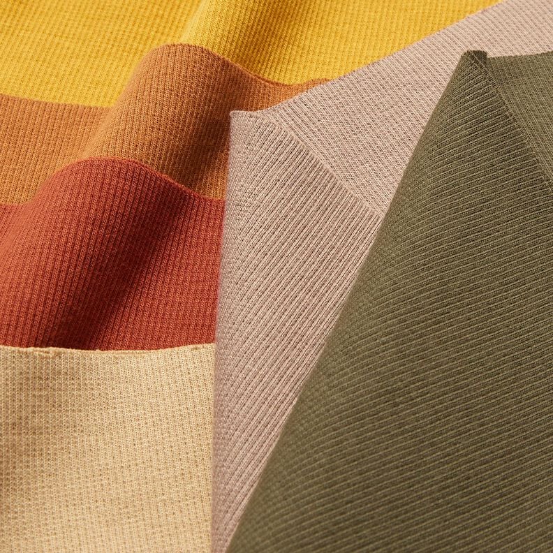 2x2 Ribbing Plain – curry yellow,  image number 6