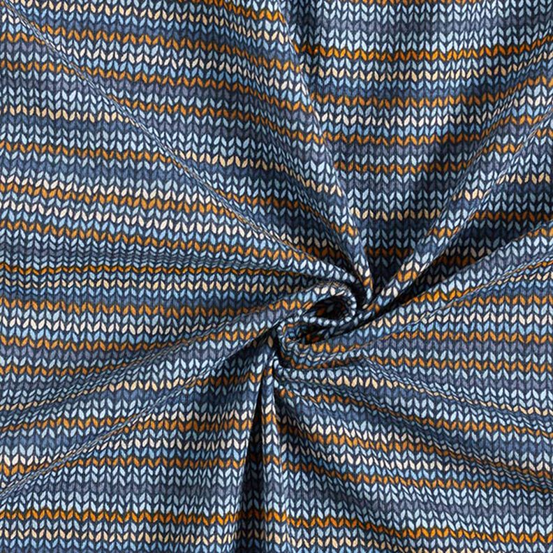 Cotton Jersey knitting pattern – navy blue,  image number 3