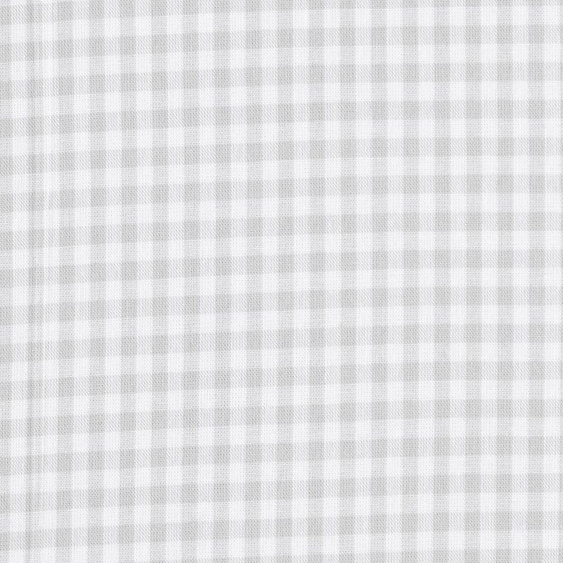 Cotton Poplin Vichy check – silver grey,  image number 1