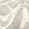 Cotton Batiste Broderie Anglaise rows of flowers – offwhite,  thumbnail number 3