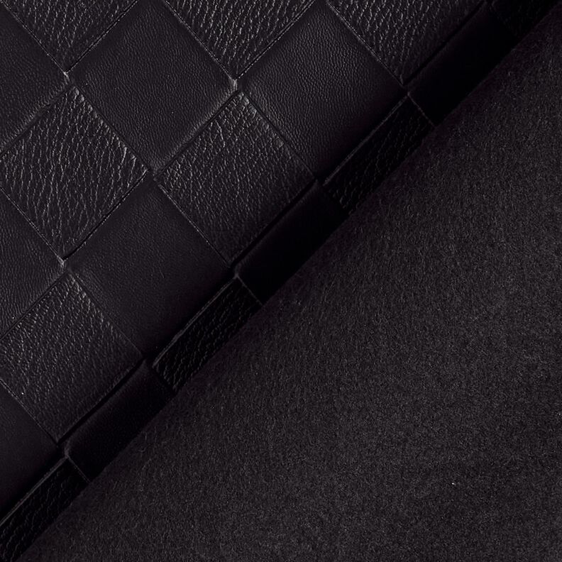 Imitation Leather braided look – black, image number 4
