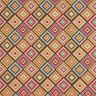 Decor Fabric Tapestry Fabric jagged diamonds – light beige/carmine,  thumbnail number 1
