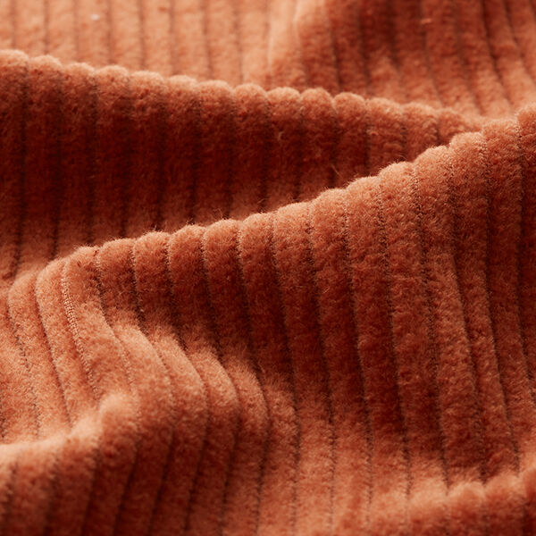 Chunky Corduroy pre-washed Plain – terracotta,  image number 2