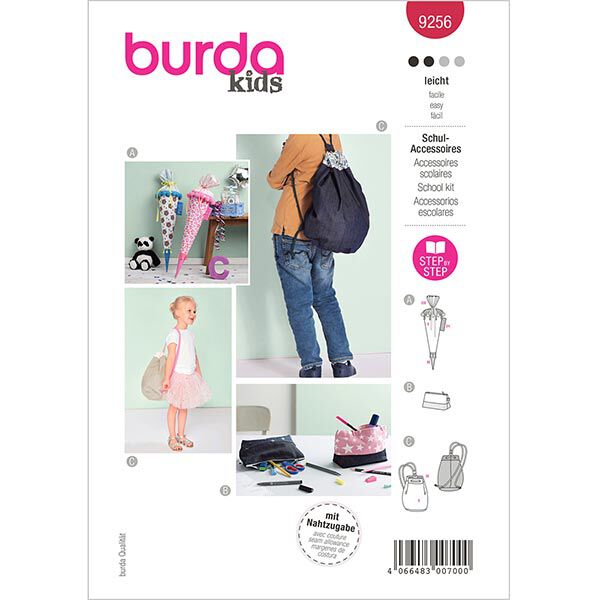 School bag / pencil case / gym bag, Burda 9256 | One Size,  image number 1