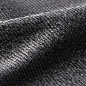 Upholstery Fabric Twill Look – dark grey | Remnant 80cm, 